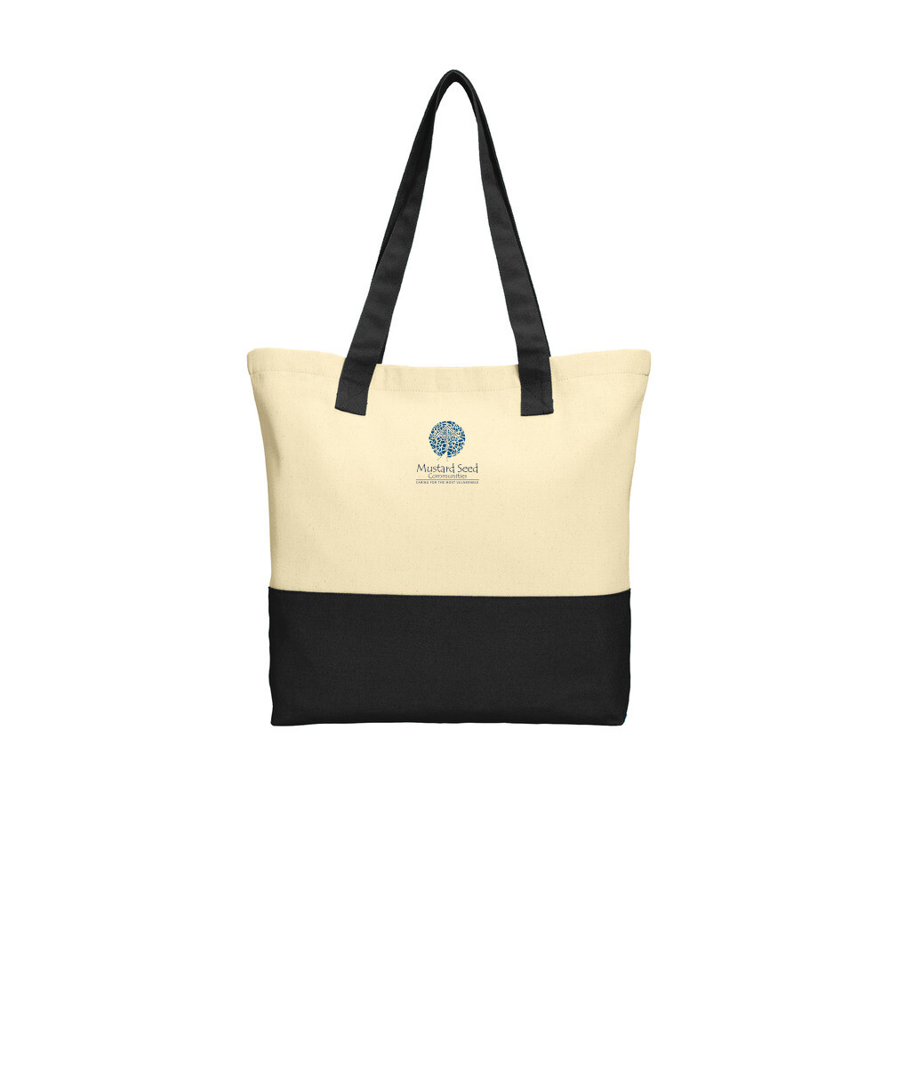 Mustard Seed Communities Embroidered Cotton Tote