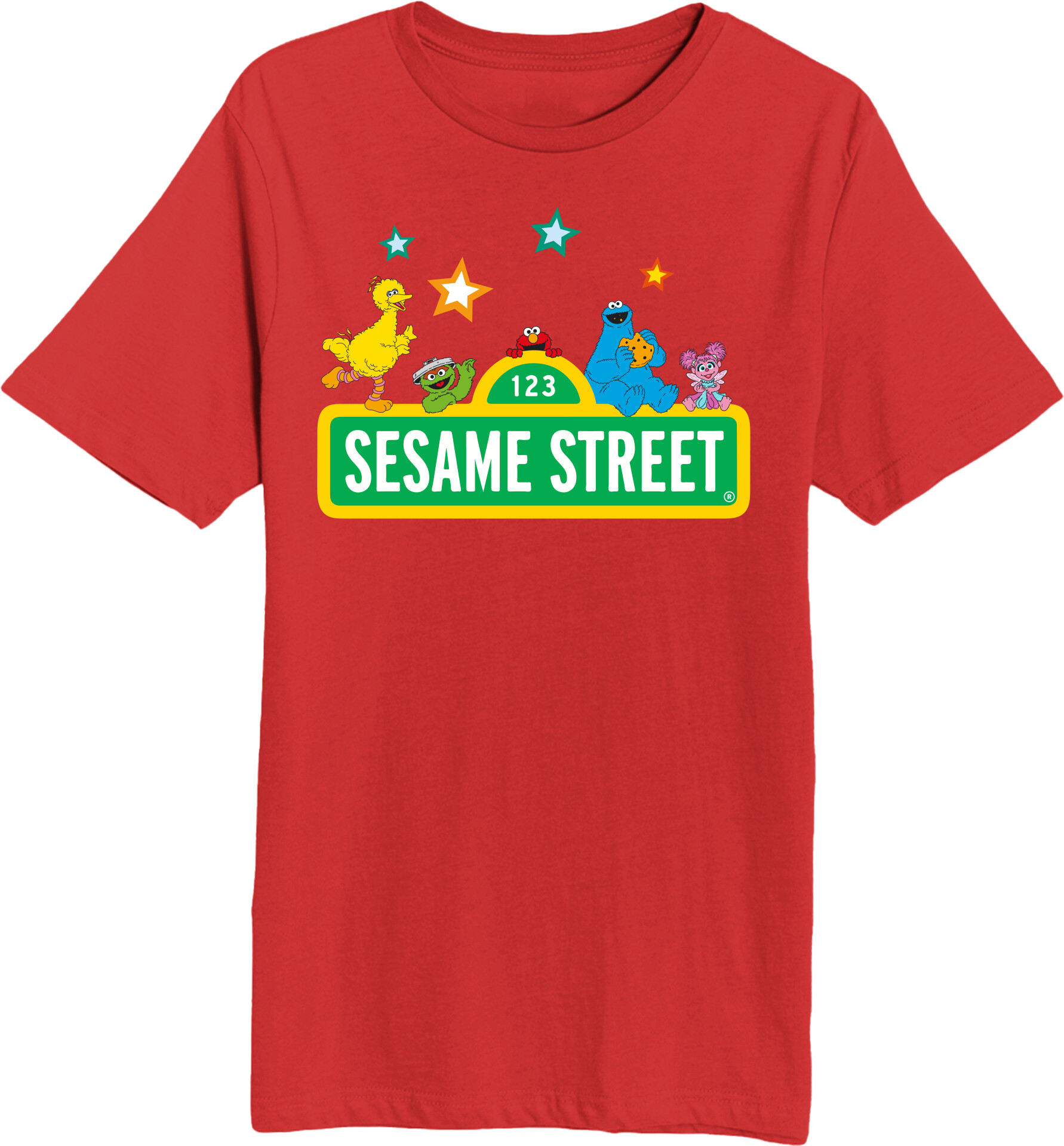 Sesame Street Stars Adult Short Sleeve Tee