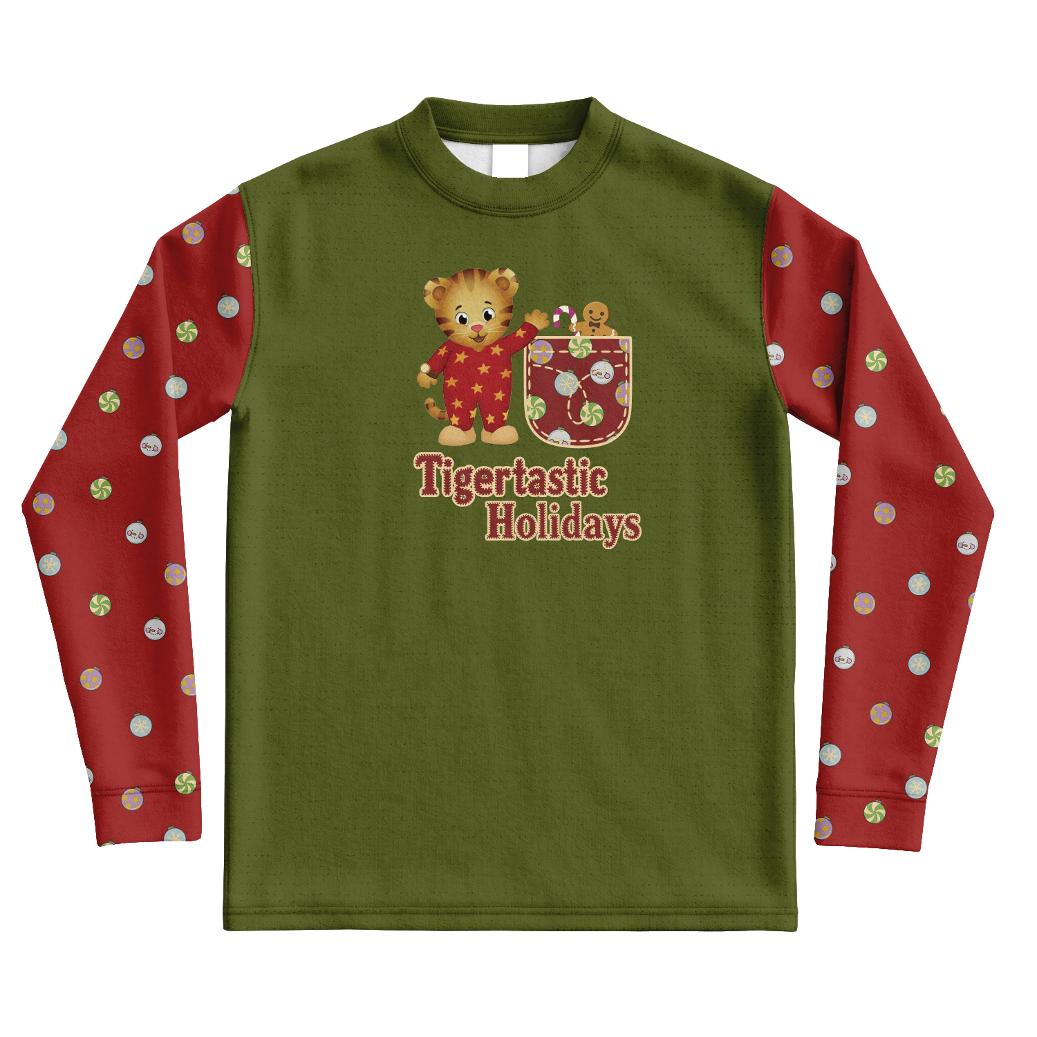 Daniel Tiger Tigertastic Holiday Sweatsuit Top - ADULT