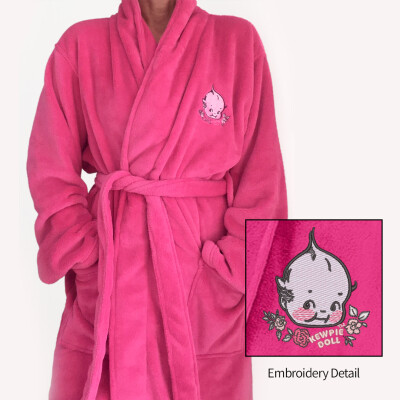 Kewpie® Embroidered Plush Microfleece Shawl Collar Robe - Port Authority®