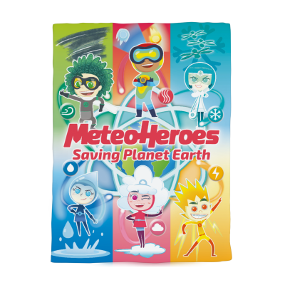 METEOHEROES "Saving Planet Earth" Comforter  68" x 92"