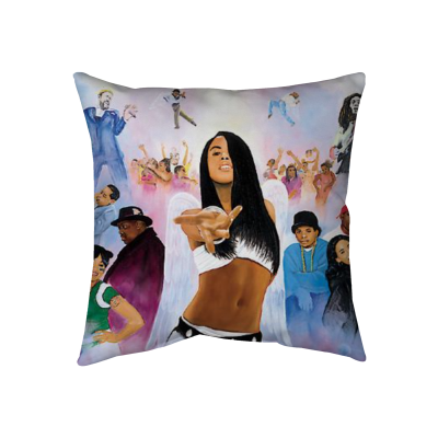Hip Hop Heaven Throw Pillow - Two-Sided Spun Polyester (Insert included) - Assorted Sizes (14x14, 16x16, 18x18, 20x20, 26x26)