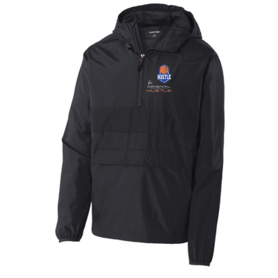 Hustle - Embroidered Men's Zipped Pocket Jacket