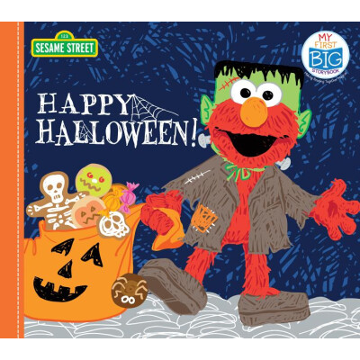 Sesame Street Happy Halloween!: A Spooky, Interactive Treat with the Count, Elmo, and Friends! – Board Book