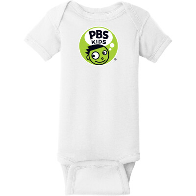 PBS KIDS Dash Logo Infant Short Sleeve Baby Rib Bodysuit