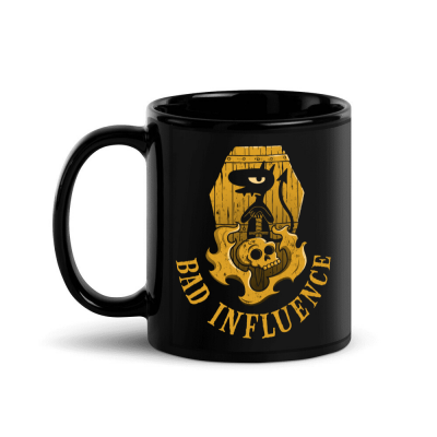 Luci Bad Influence Black Glossy Mug