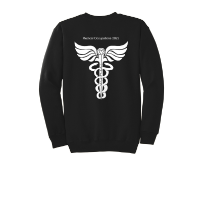 Medical Occupations 2022 Crewneck, White logo