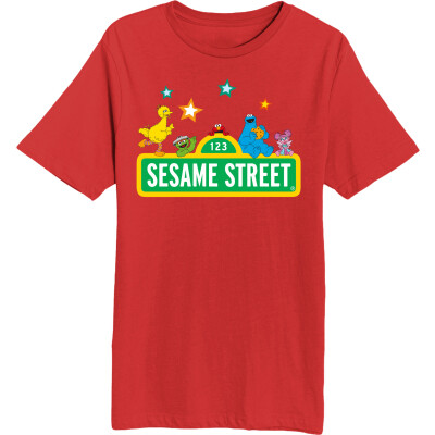 Sesame Street Stars Adult Short Sleeve Tee