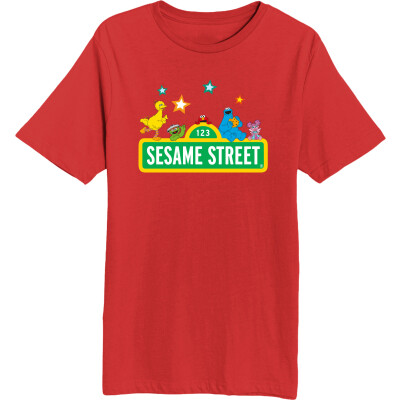 Sesame Street Stars Adult Short Sleeve Tee
