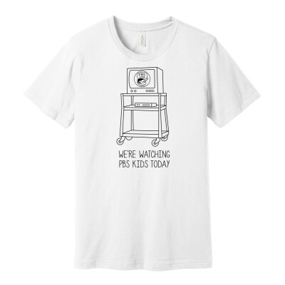 "Watching PBS KIDS" BELLA CANVAS Unisex Jersey Short Sleeve Tee - BC3001 (DTF)