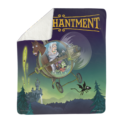 Disenchantment Part 4 Key Art - Sherpa Fleece Blanket (50" x 60")