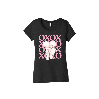 Kewpie® - XOXO /BELLA+CANVAS Women’s Tri-blend Short Sleeve Tee