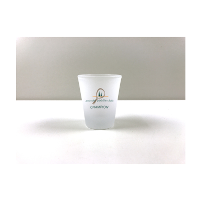 Pair of Frosted Glass Shot Glasses - Boxed Set (2)