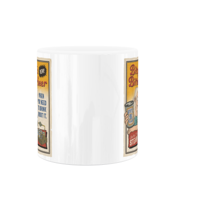 Bitsy's Bitterbeer 11oz White Ceramic Mug
