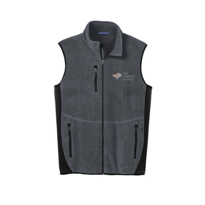 The Landing School - Fleece Full-Zip Vest with Embroidered Logo