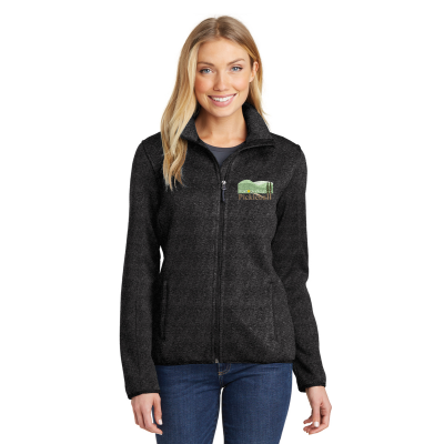 Embroidered Port Authority® Women's Sweater Fleece Jacket or Similar