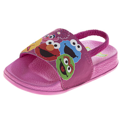 Sesame Street Friends Slide Sandals – Pink, Toddler and Kids