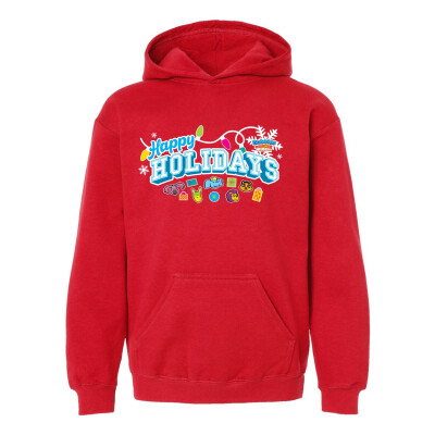 Bubbles & Friends Holiday Happy Holidays Premium Children's Hooded Sweatshirt