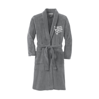 Port Authority® Embroidered Plush Microfleece Shawl Collar Robe or Similar