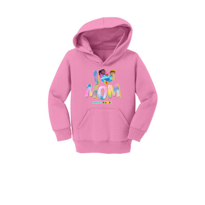 Bubbles & Friends Mothers Day I love Mom Toddler Hoodie