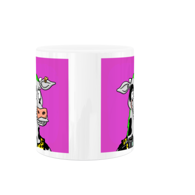 Crunchy Cows #625 11oz White Ceramic Mug Mooknight