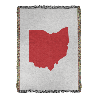 State of Ohio Woven Blankets -  (52" x 37")