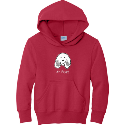 Mr Puppy Logo Kids Fleece Pullover Hooded Sweatshirt