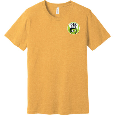 PBS KIDS Dash Logo Unisex Heather CVC Short Sleeve Tee