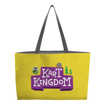 PBS KIDS Kart Kingdom Weekender Tote - All-Over Print - Woven Handle - 24" x 13"