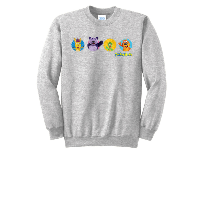 Donkey Hodie and Friends' Faces Adult Crewneck Sweatshirt