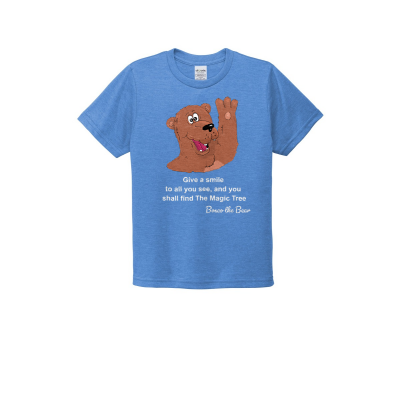Bosco the Bear Youth Tri-Blend Tee - Positive Atttude