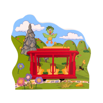 Donkey Hodie Wooden Village - Trolley & Duck Duck