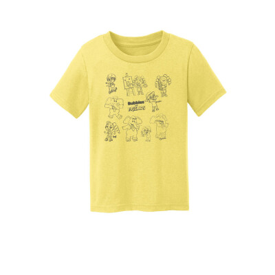 Bubbles and Friends - Happy Doodles Team Toddler T-Shirt