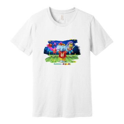 Bubbles and Friends - Varsity Collection Bubbles Football Adult T-Shirt