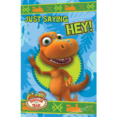 Dinosaur Train Just Saying Hey Greeting Card