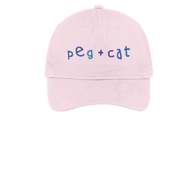 Peg + Cat Adult Embroidered Brushed Twill Cap