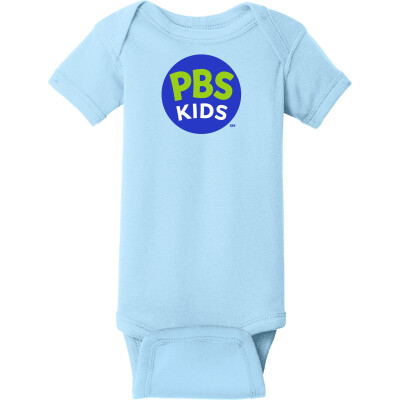 PBS KIDS Logo Infant Short Sleeve Baby Rib Bodysuit