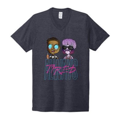 Caf Supports ME/CFS - Allmade Unisex Tri-Blend V-Neck Tee