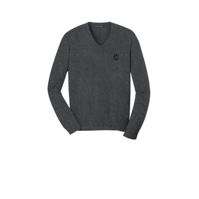 Embroidered V-Neck Sweater