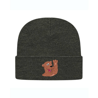 Bosco the Bear Embroidered Knit Beanie