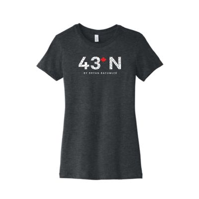 43°N  Limited Edition  Ladies Topography T-Shirt