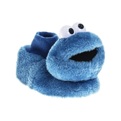 Sesame Street Kids Happy Cookie Monster Dual Sizes Slippers (Toddler/Little Kids)