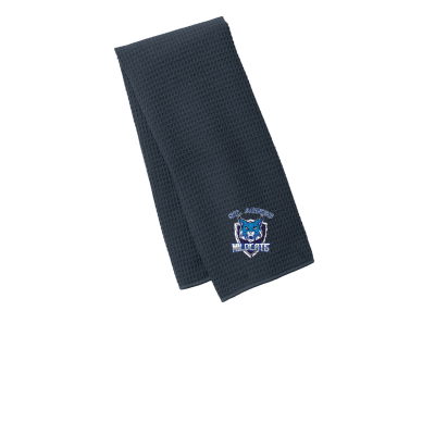 Fitness Waffle Microfiber Embroidered Towel