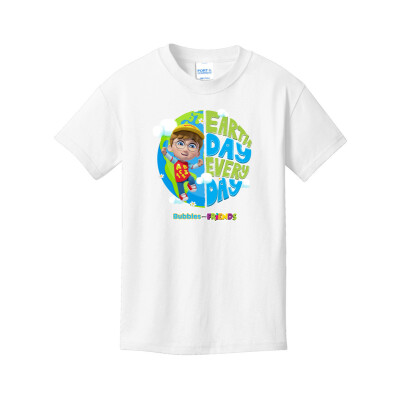 Bubbles & Friends Earth Day Braden Children's Tee