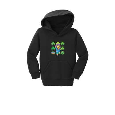Bubbles & Friends St. Patrick's Lionstein Toddler Fleece Pullover Hoodie