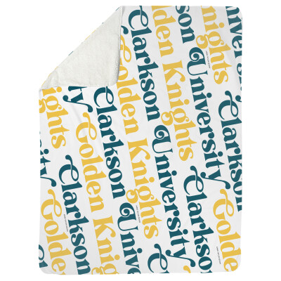 Clarkson School Spirit Sherpa Blanket -College Edition (60" x 80")