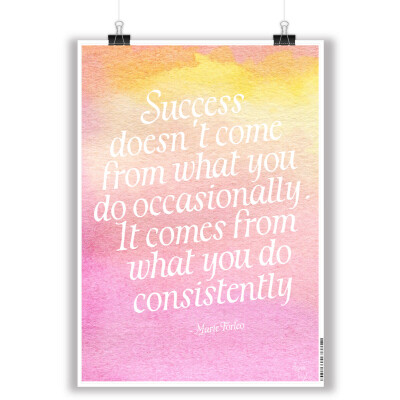 Marie Forleo Success Poster:(23.4" x 16.5")