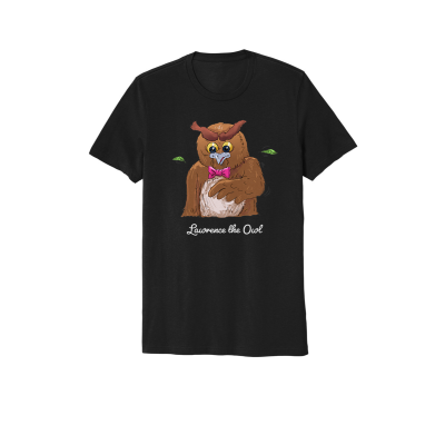 Lawrence the Owl Adult Unisex Organic Cotton Tee