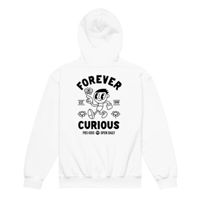 PBS KIDS Forever Curious Youth Heavy Blend Hoodie | Gildan 18500B