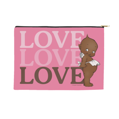 Kewpie® - LOVE Repeat 3 / Accessory Pouch with Zipper  (8.5" X 6")